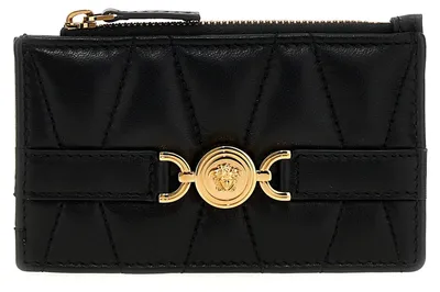 Produktbild von Versace Kartenetui aus Lammleder in Schwarz