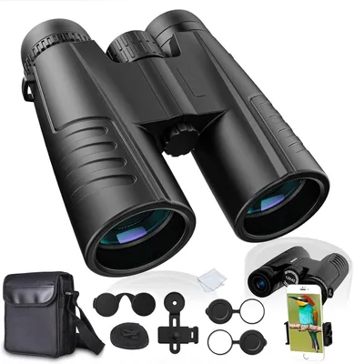 Imagen del producto de Binoculares 12x42, prisma BAK4 HD, impermeables, para observación de aves
