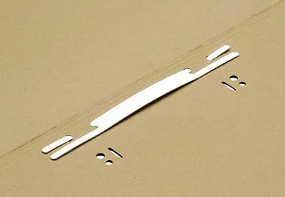 Produktbild von ELBA Flachheftzunge für Einstellmappen PP (H)13 x (B)150 mm weiß 50 Heftzungen