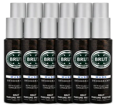 Image de 12 sprays déodorants Brut Musk - 200 ml - Pack économique - 12 pièces