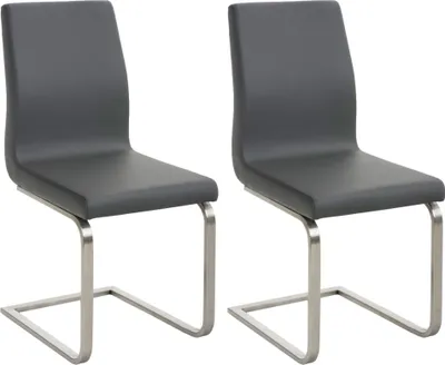 Produktbild von 2er Set Esszimmerstühle HLO-CP2  grau