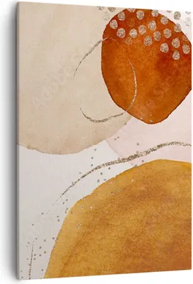 Produktbild von Bild auf Leinwand - Leinwandbild - Einteilig - Orange Abstraktion Flecken - 50x70cm - Wand Bild - Wanddeko - Wandbilder - Leinwanddruck - Wanddekoration - Leinwand bilder - Wandbild - PA50x70-4696