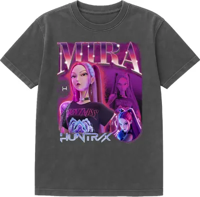 Produktbild von K-Pop Demon Hunters - "Mira" T-Shirt für Herren/Damen Uni TV20426 (XL) (Schwarz)