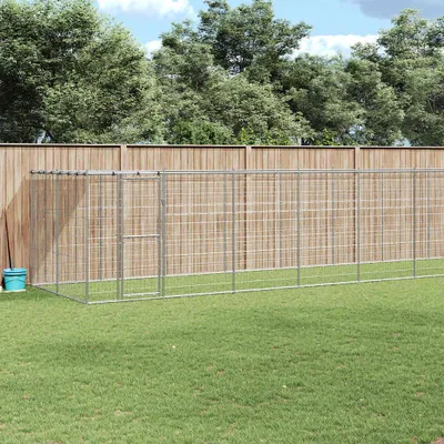 Produktbild von "2026 Promotion" Outdoor-Hundezwinger mit Überdachung Verzinkter Stahl 21,78 m² - Sonstiges Hundezubehör CC4197