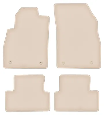 Obrázek produktu pro Velurové autokoberce pro: Chevrolet Cruze 2008-2016 (hatchback/sedan/kombi) – sada 4 ks, béžové, na míru – Wielganizator FORTUNA
