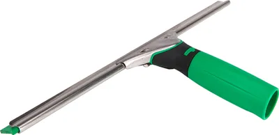 Produktbild von Unger ErgoTec Fensterwischer Breite 35 cm, mit S-Schiene und grünem Wischergummi