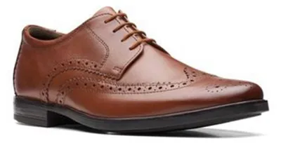Productafbeelding van Clarks herenmodel Howard Wing, donkerbruin leer, maat 44,5 EU