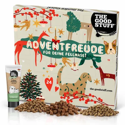 Produktbild von Adventskalender für Hunde Adventskalender 2026 24 TÜRCHEN VOLLER GENUSS
