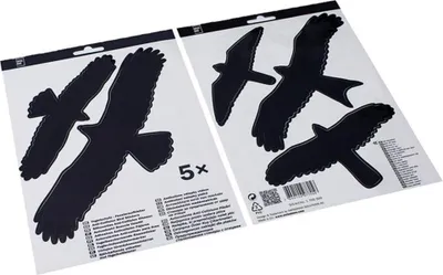 Produktbild von Swissinno Vogelschutz-Fensteraufkleber, 5 Stk.