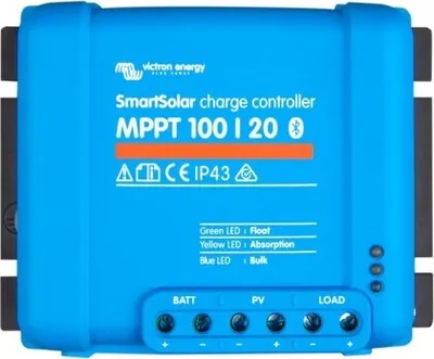 Obrázok produktu pre Victron Smartsolar MPPT 100/20-48 20A 12V 24V 48V Solárny regulátor nabíjania