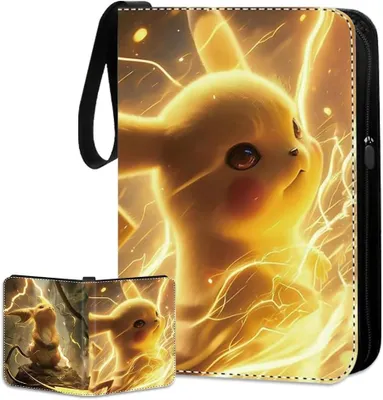 Produktbild von Pokémon Sammelalbum 9 pocket 900 Karten Kapazität, Sammelkarten Album für Sammelalbum Karten, Hochwertiges Wasserdicht Kunstleder Kartensammlung