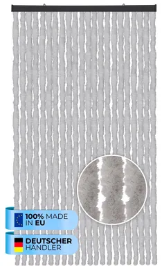 Zdjęcie produktu dla Puszysta zasłona 56x185cm - 140x220cm - Ebay Unistripe szary-90x220 cm