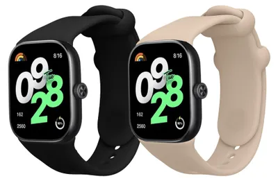 Produktbild von kwmobile 2x Uhrenarmband für Xiaomi Redmi Watch 4 / Watch 5 / Watch 5 eSIM Armband - Fitnesstracker Band Set aus TPU Silikon - Ersatzarmband
