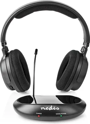 Produktbild von Nedis Funkkopfhörer Radiofrequenz (RF) Over-Ear Schwarz