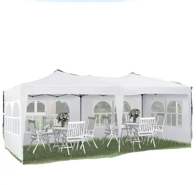 Produktbild von Partyzelten - Gartenpavillon - Festzelt - Überdachung - Faltzelt - 3x6 Meter - Wasserdicht