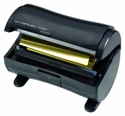Image de Distributeur de film alimentaire en aluminium pour cheveux, modèle Wrapmaster 500, couleur noire