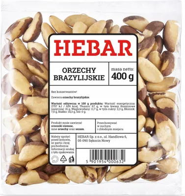 Produktbild von Paranüsse 400 G - Große und ganze Kerne - Selen-Quelle - Frisch und Knackig - Zum Backen & Kochen - Brainfood