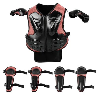 Produktbild von 5-teiliges Motorrad-Set für Kinder mit Schutzausrüstung für Fahrräder und Skateboards