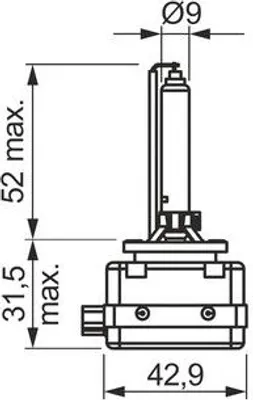 Produktbild von 2x Bosch D1S Xenonweiß 5500K 35W Glühlampe