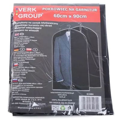 Zdjęcie produktu dla Verk 01084 Torba ochronna na kombinezon 60 x 90 cm kolorowa