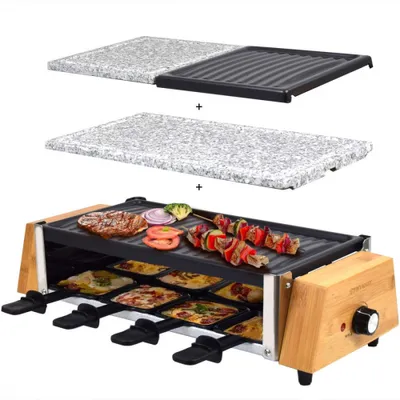 Produktbild von Syntrox Raclette-Grill Set Murten mit Wechselplatten
