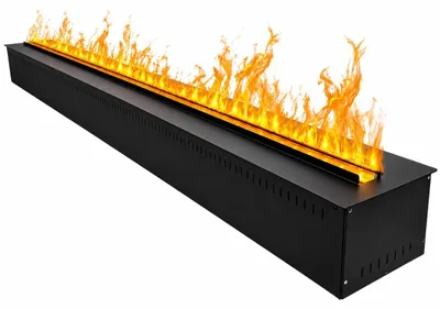 Obrázok produktu pre Vstavaný elektrický krb Divina Fire VAPOR125 – 3D efekt plameňa s vodnou parou, 7 farieb LED, ovládanie cez aplikáciu a diaľkové ovládanie, 125 cm – Divina Fire