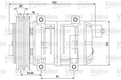 Image de Compresseur de climatisation VALEO 700868 8,79 kg