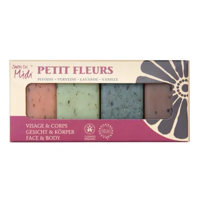 Produktbild von Savon du Midi Bio Blüten - Gästeseifen PETIT FLEURS 4x20g