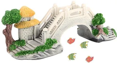 Produktbild von Tagesgut - Fischtankornament, Aquarium Polyharzlandschaft, Aquarium Deko Höhlenbrücke, Aquarium Terrarium Dekoration, für Fischtank Ornament Dekoration
