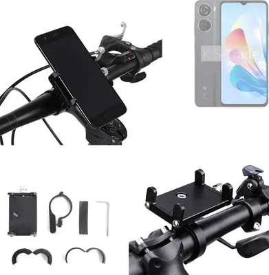 Produktbild von K-S-Trade Handyhalterung für das Fahrrad kompatibel mit ZTE Blade V40 Design Halter Lenkstange Fahrradhalterung Motorrad Bike Mount Befestigung