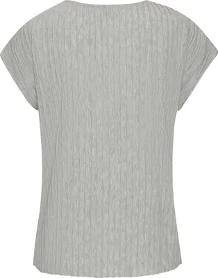 Produktbild von LASCANA Kurzarmshirt grau meliert Größe 44/46