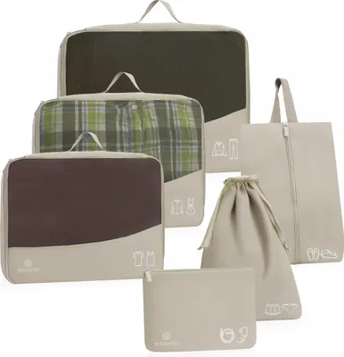 Image de BPO-02 KHAKI 6 Organiseur pour valise de voyage