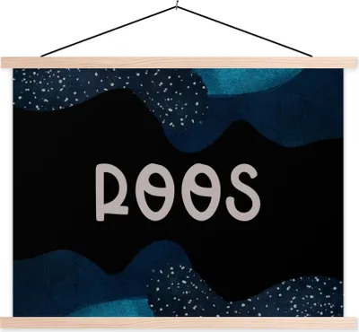 Produktbild von MuchoWow® Textilposter Rose - Pastell - Mädchen 60x45 cm mit holzfarbenen Rahmen - Bild
