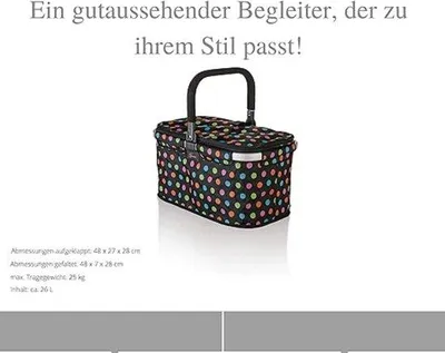 Produktbild von Famanu Einkaufskorb Kühlkorb - 48 x 27 x 28 cm