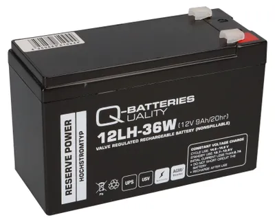 Immagine prodotto di Batteria al piombo 12V 9Ah compatibile con il diffusore Teufel Rockster Air QB