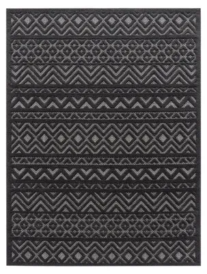 Produktbild von TT Home In-& Outdoor Teppich Wetterfest Balkon Küche Wohnzimmer Boho Skandi Design Größe 200 cm Rund