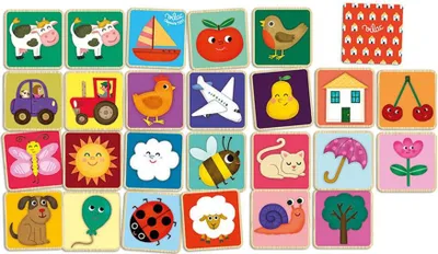 Produktbild von Vilac Pexeso Memory-Spiel Tiere auf dem Bauernhof für Kinder ab 2 Jahren, leicht