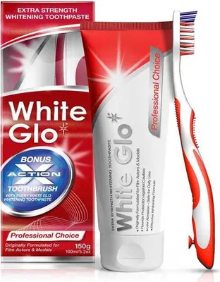 Immagine prodotto di White Glo Professional Choice Dentifricio sbiancante, 100 ml + spazzolino