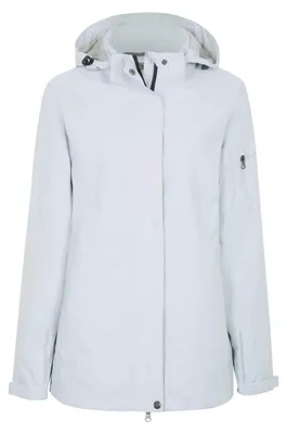 Produktbild von Blue Wave Damen Funktionsjacke Josephine mit abnehmbarer Kapuze - Leichte Outdoor-Jacke Wasserdicht in Grau Größe 38