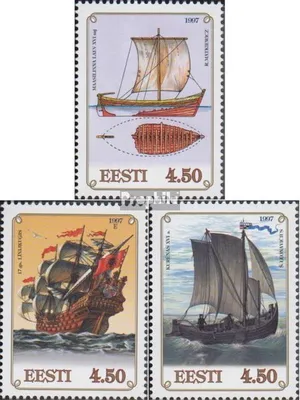Produktbild von Briefmarken Estland 1997 Mi 303-305 (kompl.Ausg.) postfrisch Schiffe