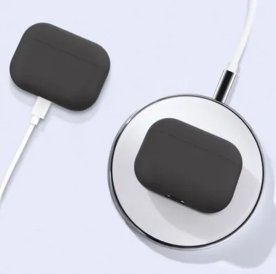 Obrázok produktu pre Silikónové puzdro – vhodné pre AirPods Pro – čierna farba