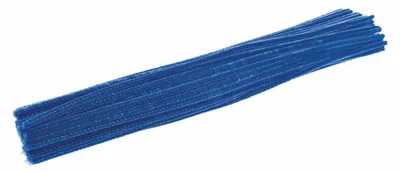 Productafbeelding van Kleuren - blauwe chenilledraad, 100 stuks.