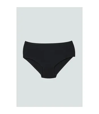 Produktbild von 6 Pack Damen Taillenslips Slips Unterwäsche Schwarz M  Baumwolle Unterhosen K-27
