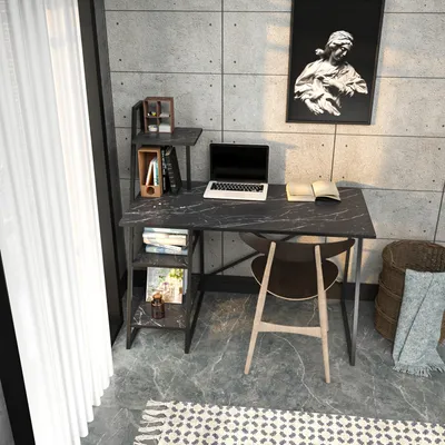 Zdjęcie produktu dla Skye Decor, Admira - Black, biurko, czarny, 100 % PŁYTA POWLEKANA MELAMINĄ, 120 x 60 x 120 cm