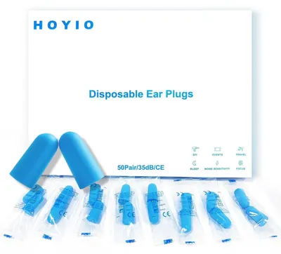 Immagine prodotto di Tappi per le orecchie per dormire, confezione da 50 paia, SNR 35dB, con riduzione del rumore, protezione acustica