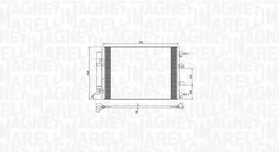 Produktbild von MAGNETI MARELLI 350203773000 Kondensator Klimaanlage Klimakondensator für FORD FOCUS III Turnier +Trockner