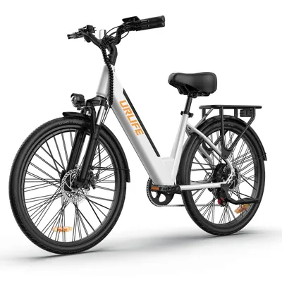 Produktbild von E26 E‑Fahrrad für den Stadtpendelverkehr für Erwachsene, 250W, 36V 13Ah, Tiefeinsteiger‑Rahmen, 120 kg Traglast, Federdämpfung, 25 km/h