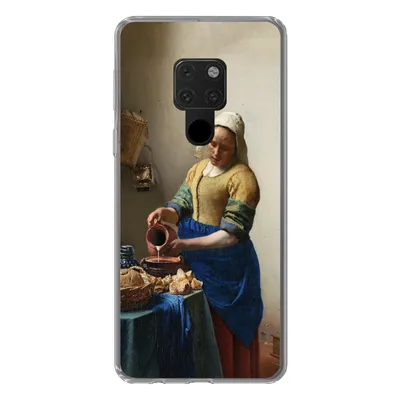 Produktbild von MuchoWow® Handyhülle Schutzhülle Hülle für Huawei P40 Lite Das Milchmädchen - Vermeer - Alte Meister Silikon Softcase Handy Hülle - Handy