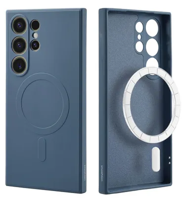 Imagen del producto de Funda de Colores con MagSafe para Samsung Galaxy S24 Ultra - Azul oscuro