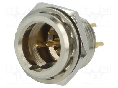 Zdjęcie produktu dla 1x gniazdo PIN: 4, 5A, 0,5mm², AG4MCC, złącze męskie mini, do lutowania